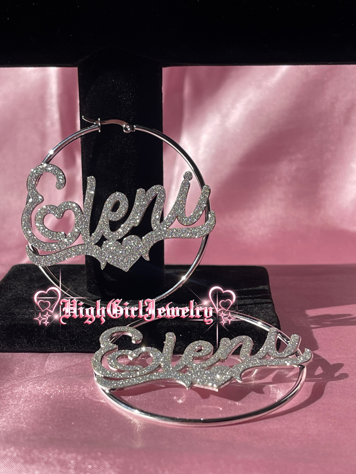 Custom Icy Hoop Earrings ♡preorder♡