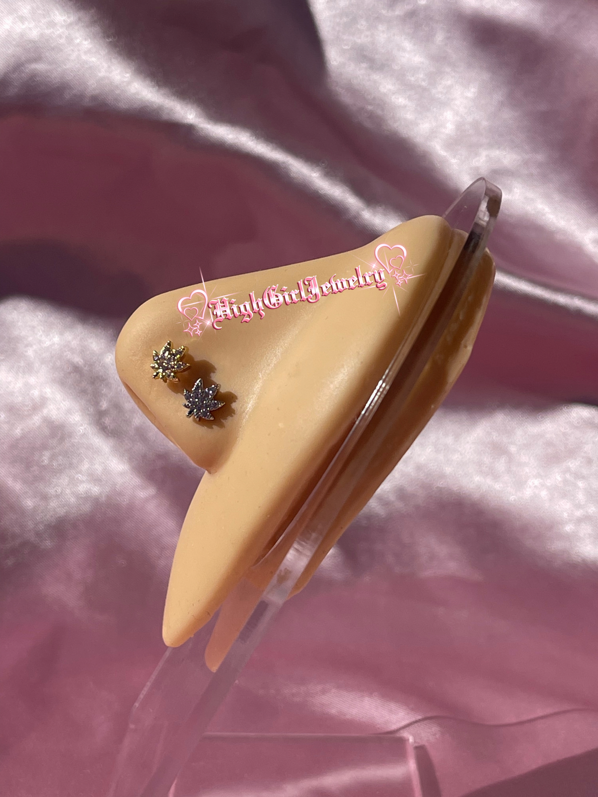 Pink Weed Nose Ring♡