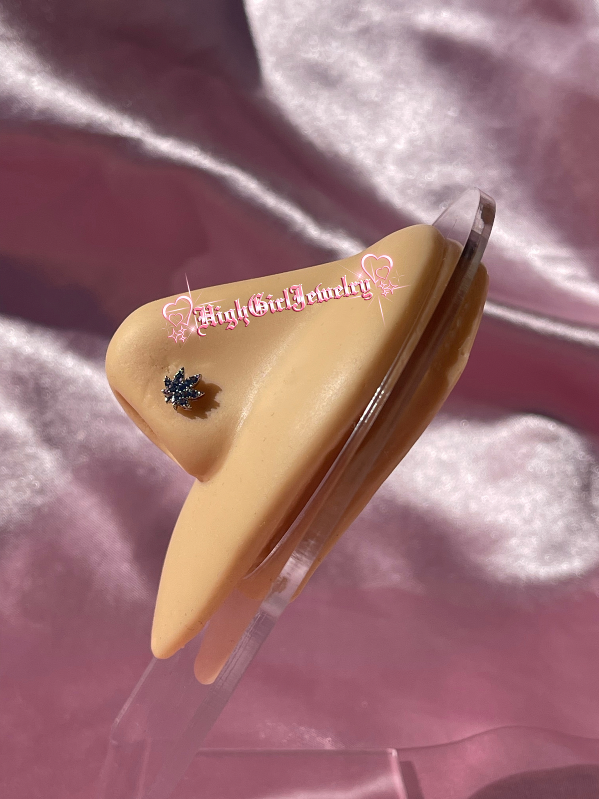 Blue Weed Nose Ring♡