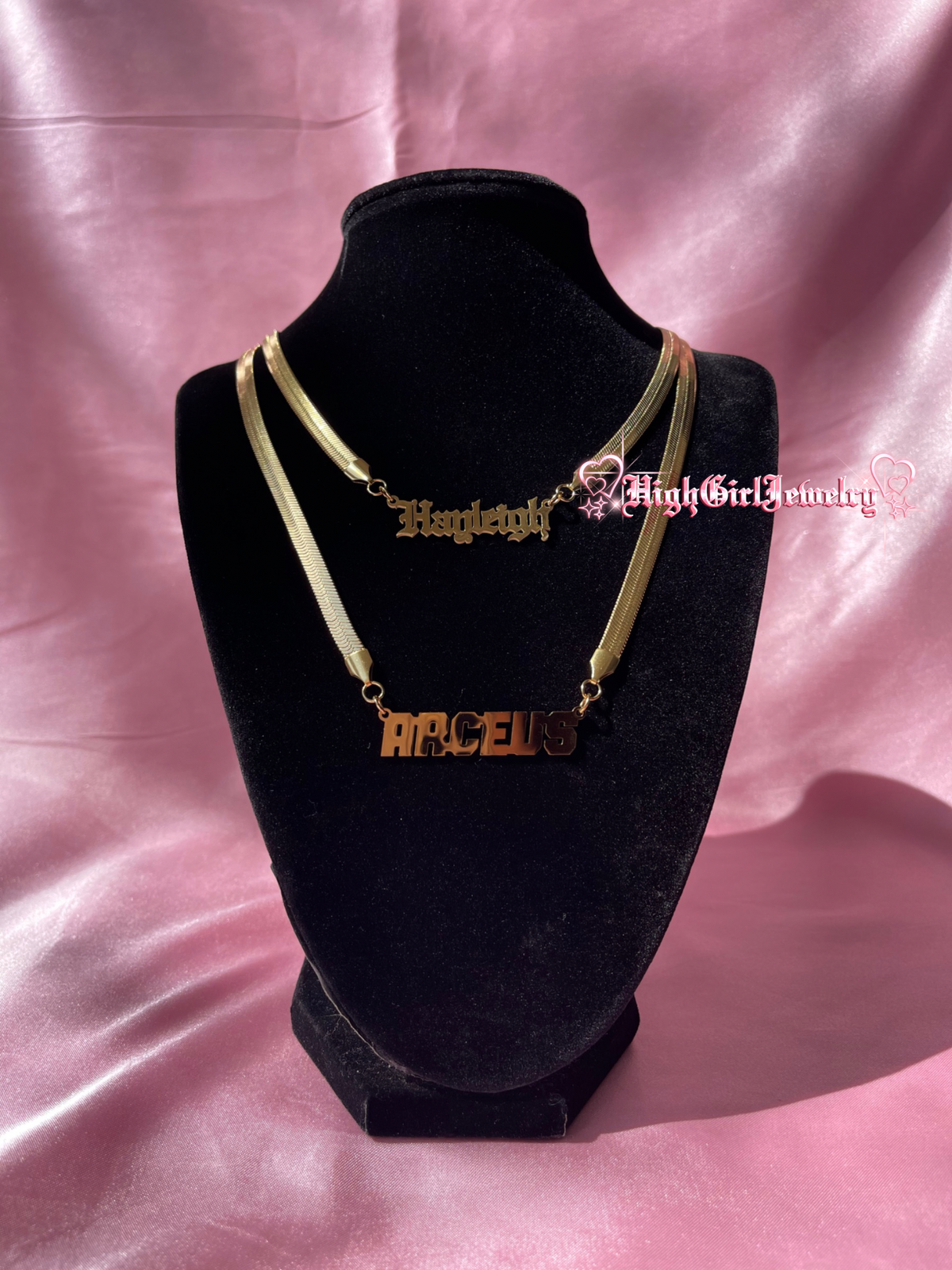 Custom Name Necklace With Snake Chain ♡preorder♡