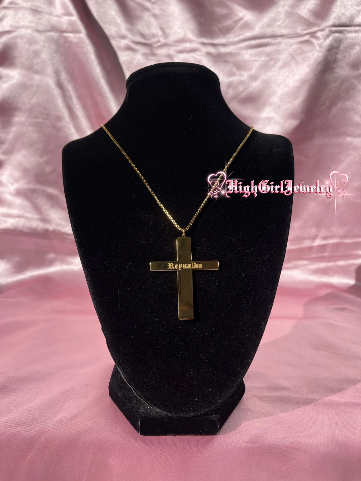 Custom Name Cross Necklace ♡preorder♡