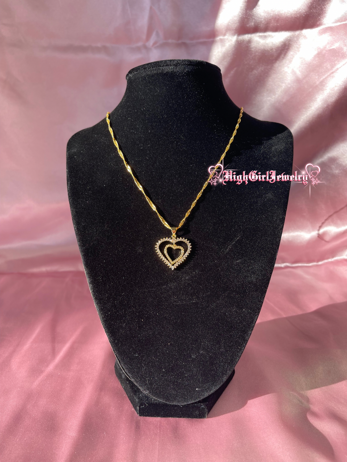 Twin Heart Necklace♡