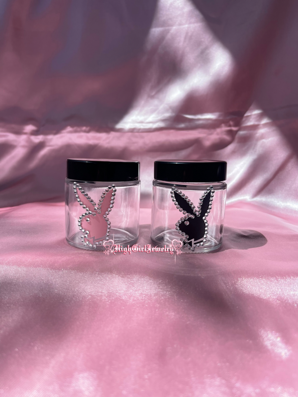 Rhinestone Playboy Stash Jar♡