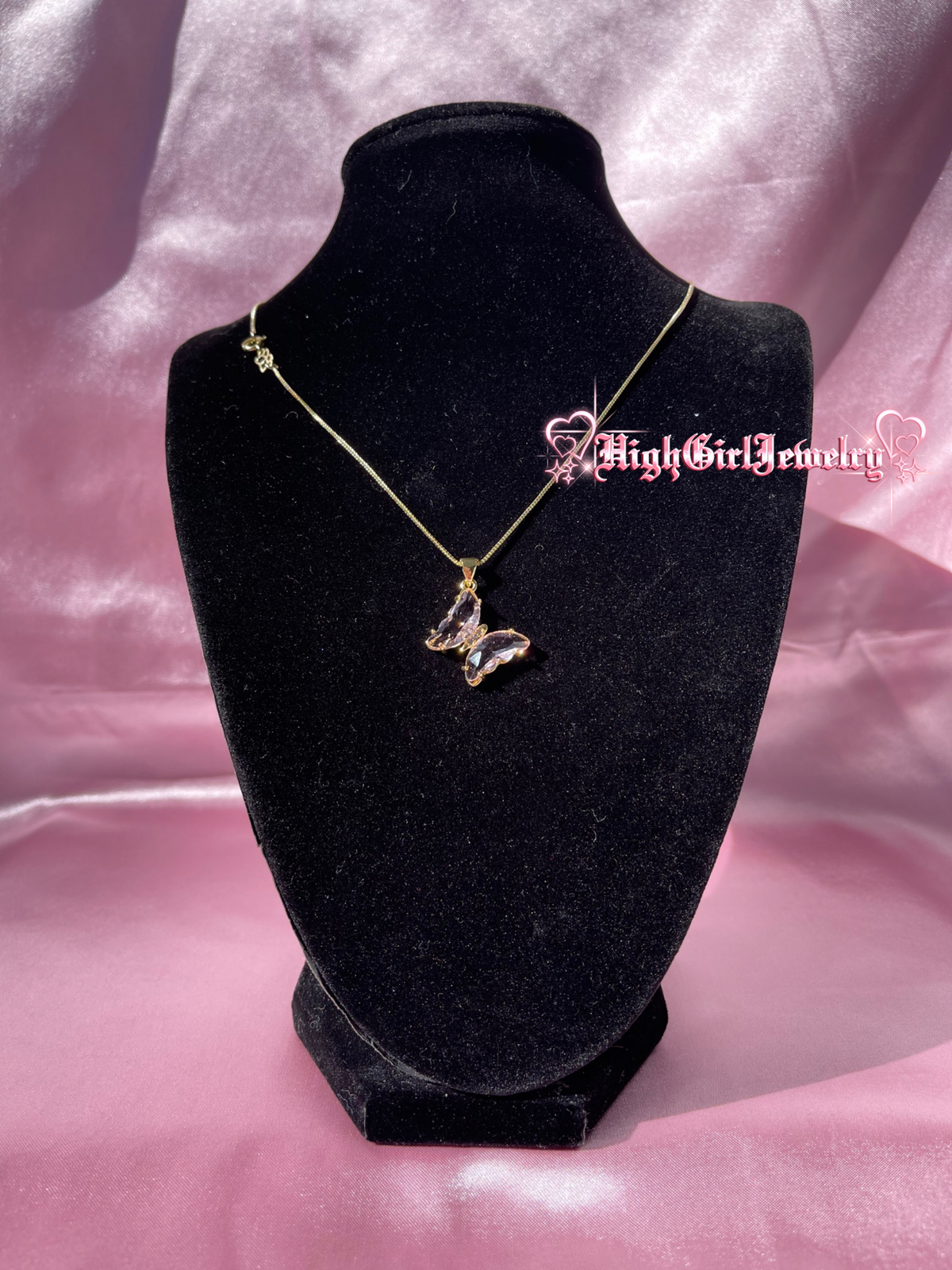 Pink Mariposa Necklace♡