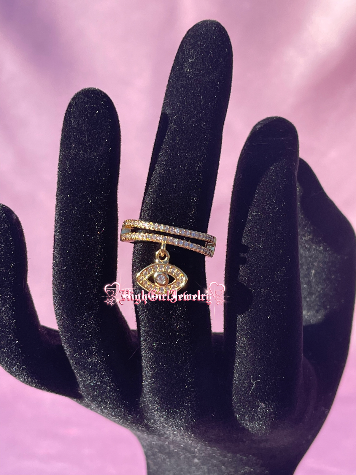 Evil Eye Dangling Ring ♡preorder♡