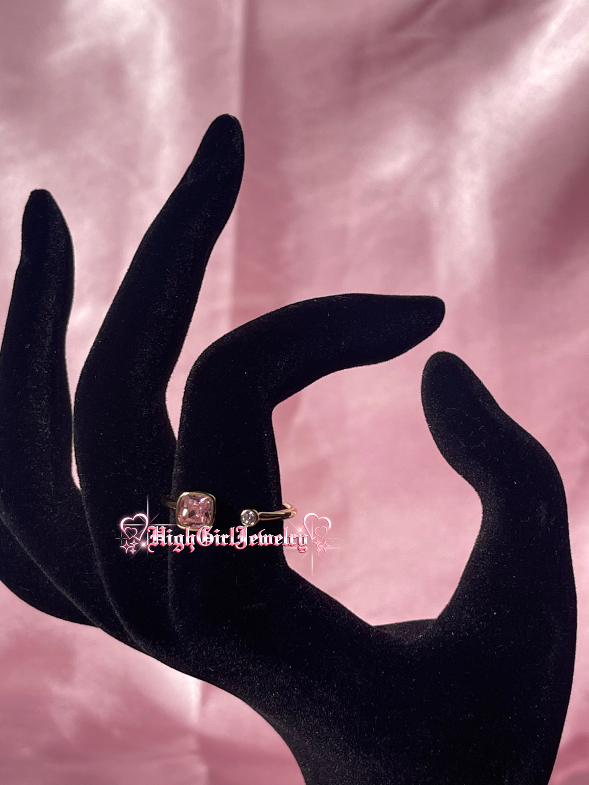 Pink Double Mini Cube Ring♡preorder♡