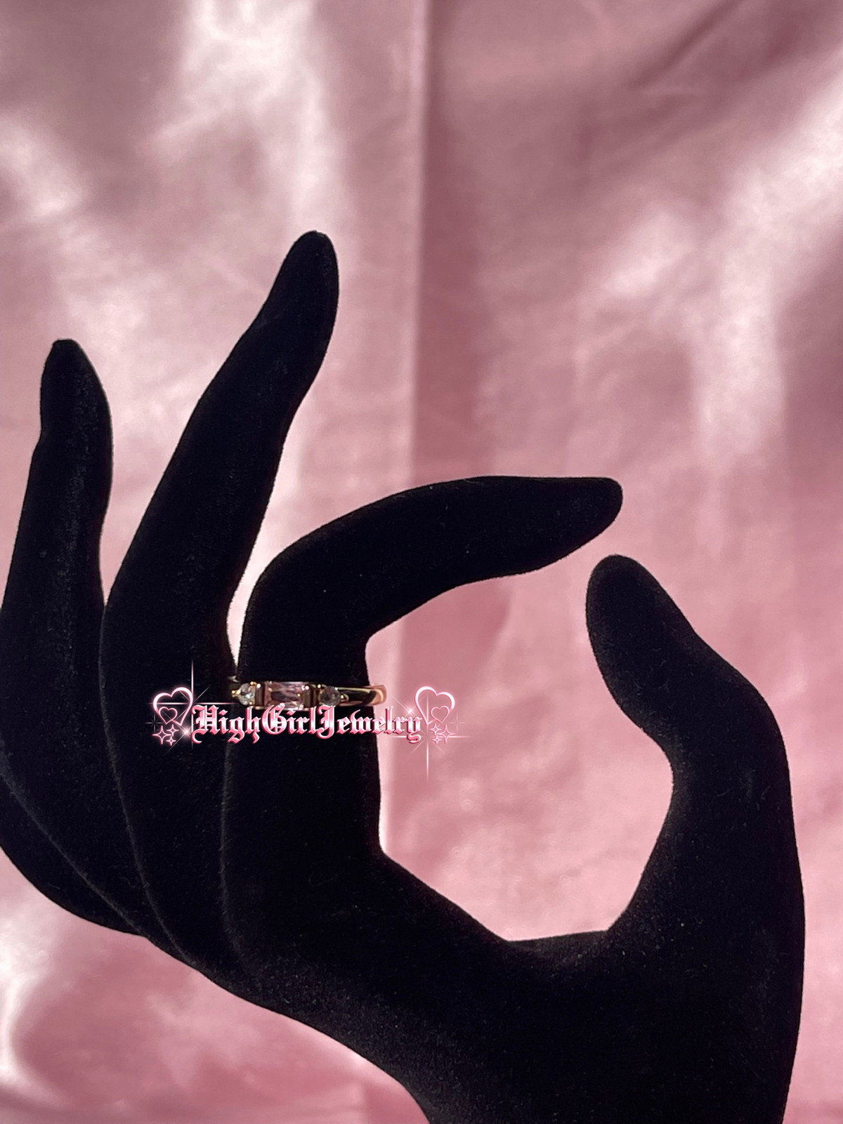 Pink Baguette Band Ring ♡preorder♡