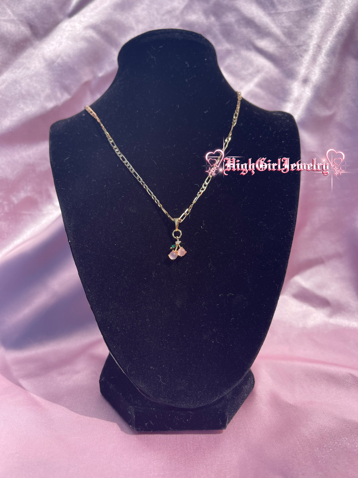 Pink Cherry Necklace♡