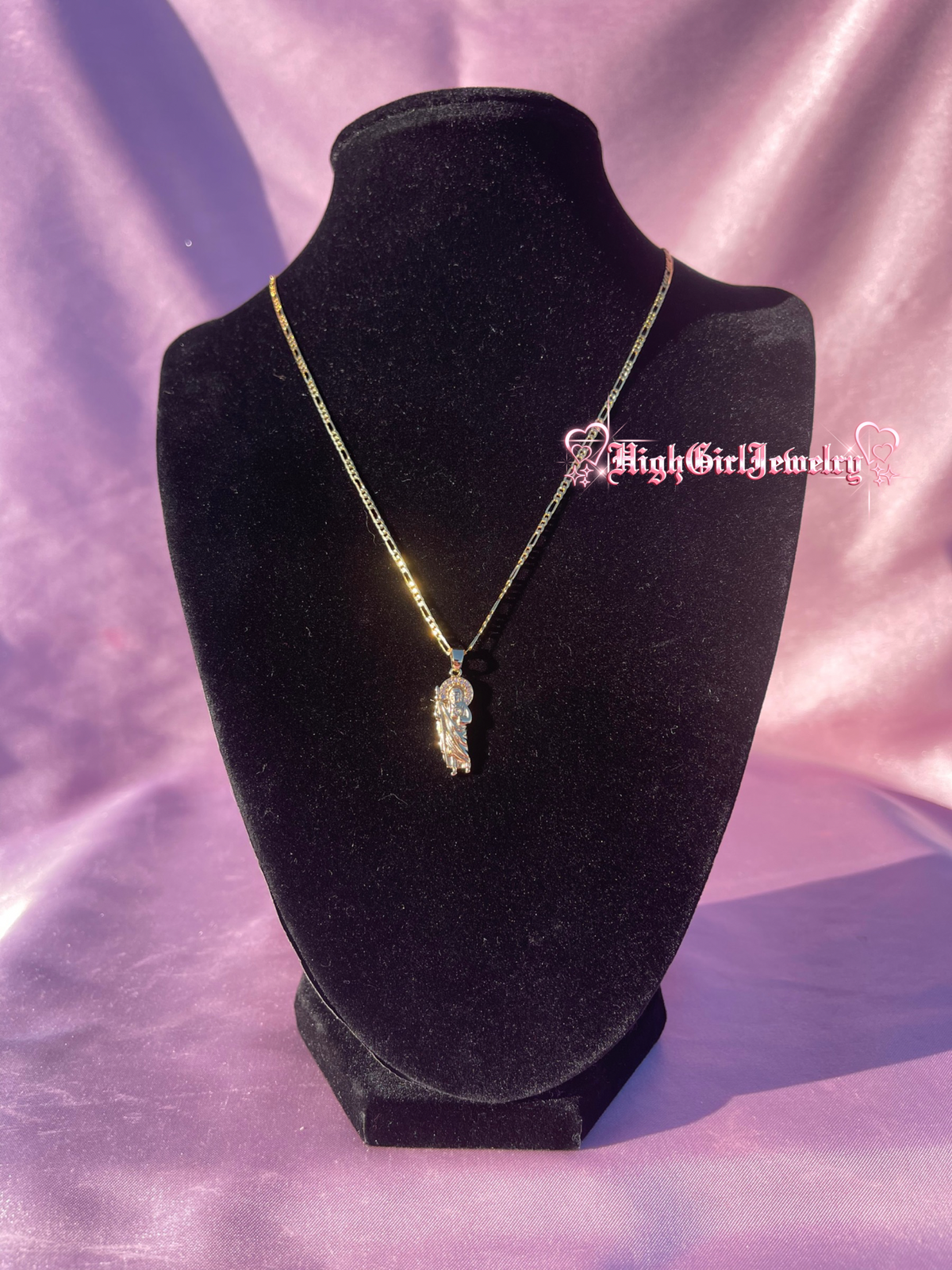 Mini All Gold San Judas Necklace♡