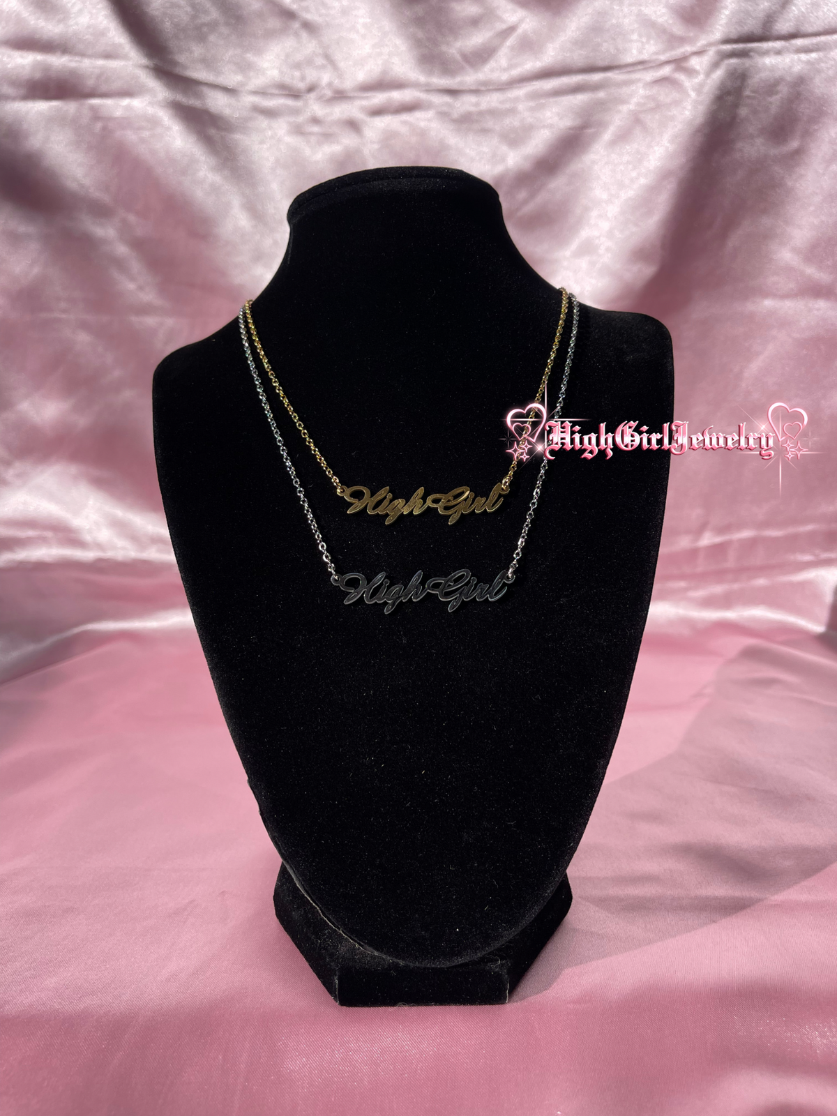 HighGirl Cursive Necklace♡