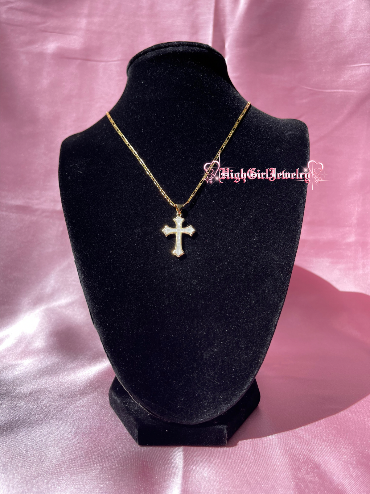 White Crucifix Cross♡