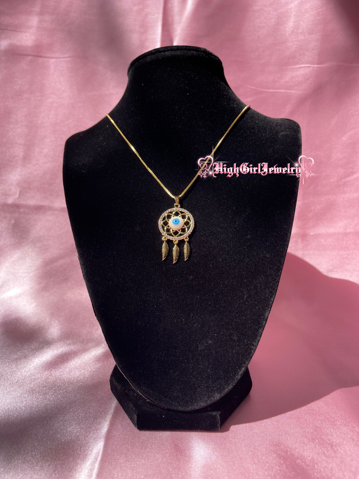 Evil Eye Dreamcatcher Necklace♡