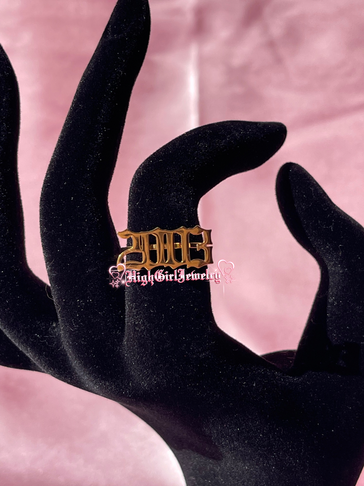 Custom Old English Year Ring ♡preorder♡