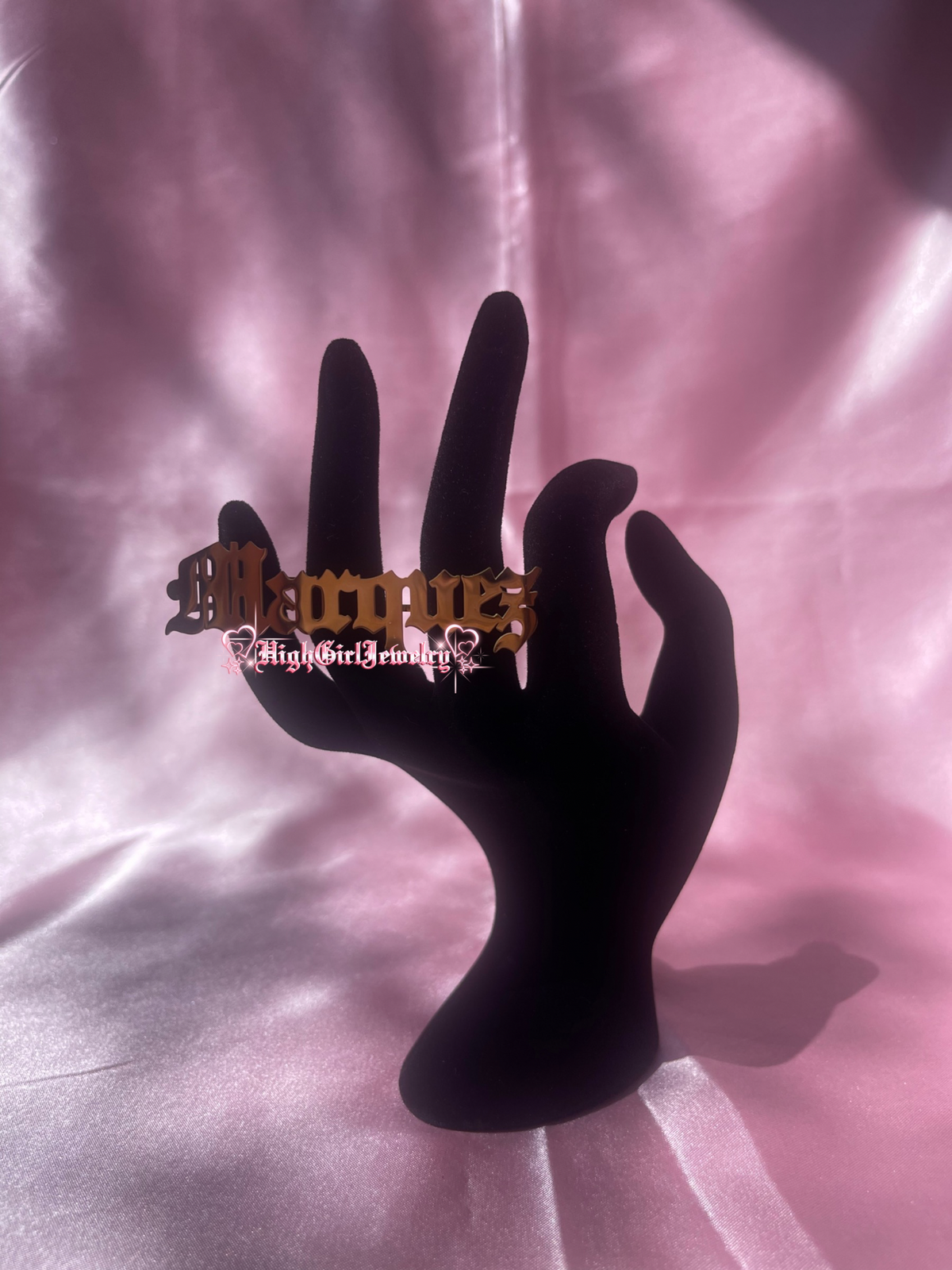 Custom Knuckles Name Ring ♡preorder♡