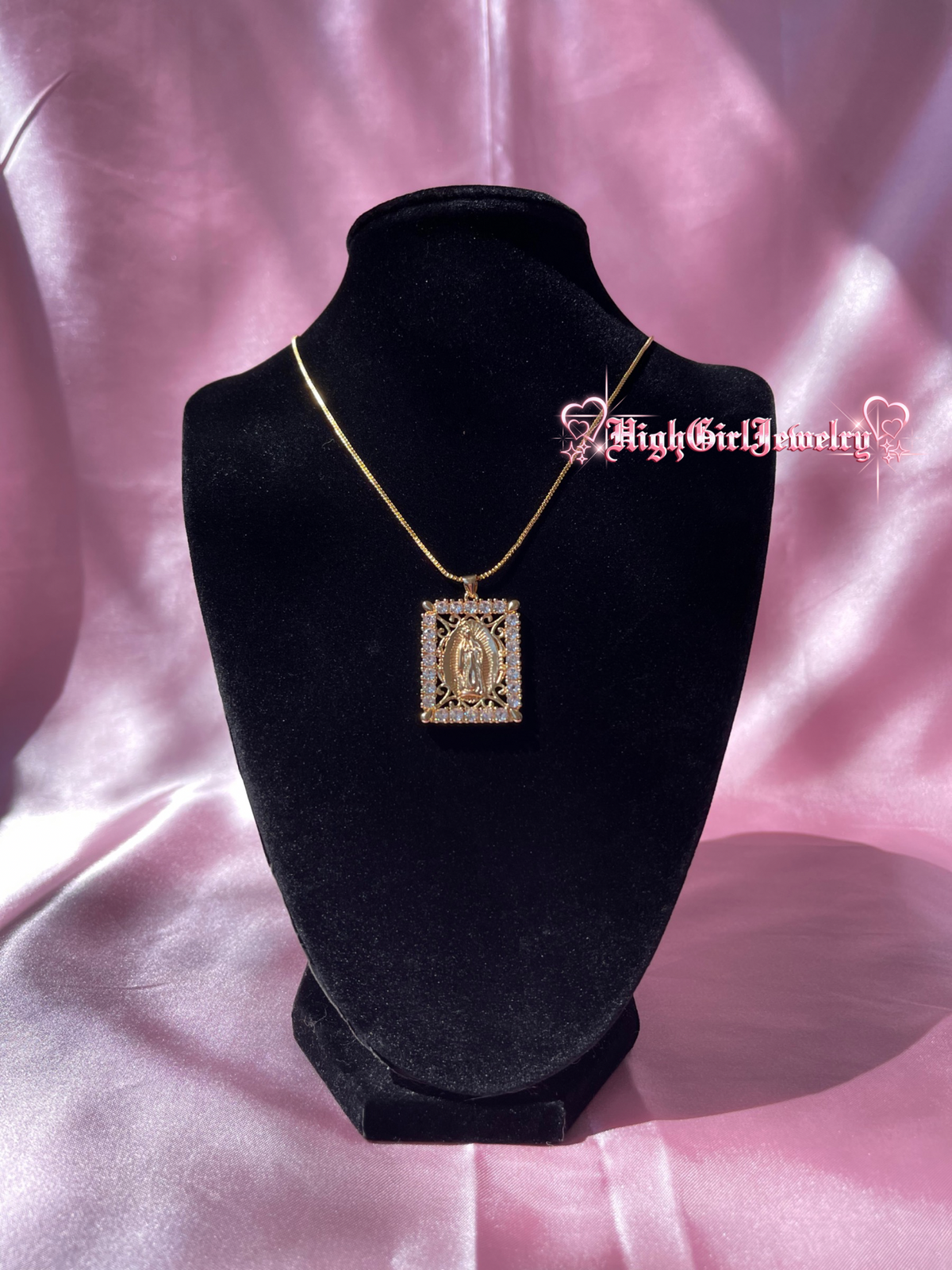 Virgin Mary Frame Necklace♡