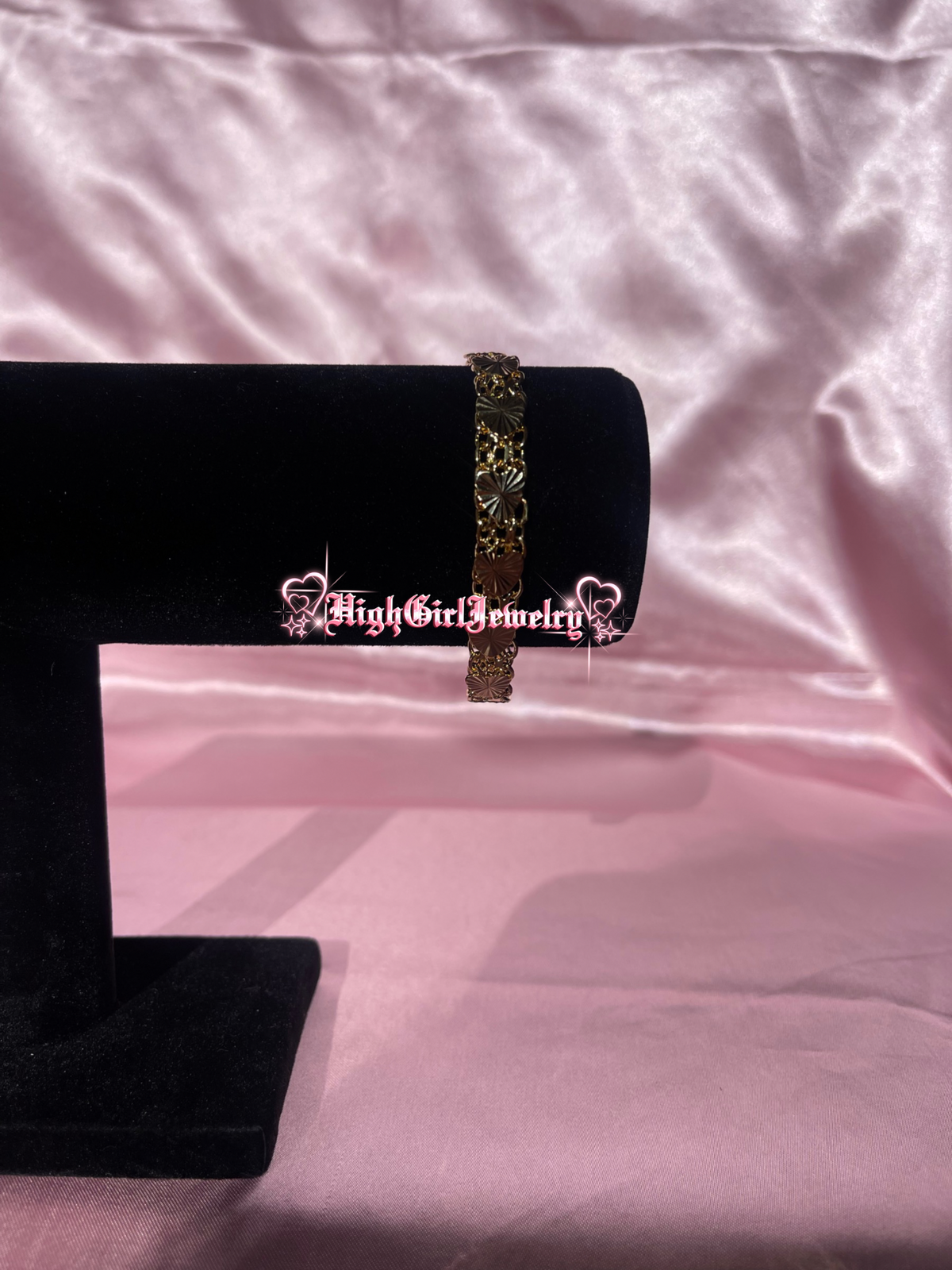 Diamond Cut Heart Bracelet♡