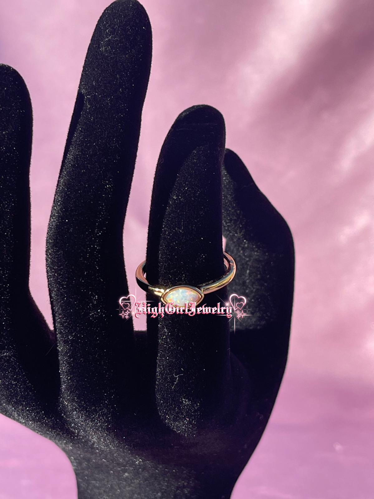 Opal Evil Eye Ring ♡preorder♡